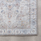 Washable Runner - Domingo Mandala White