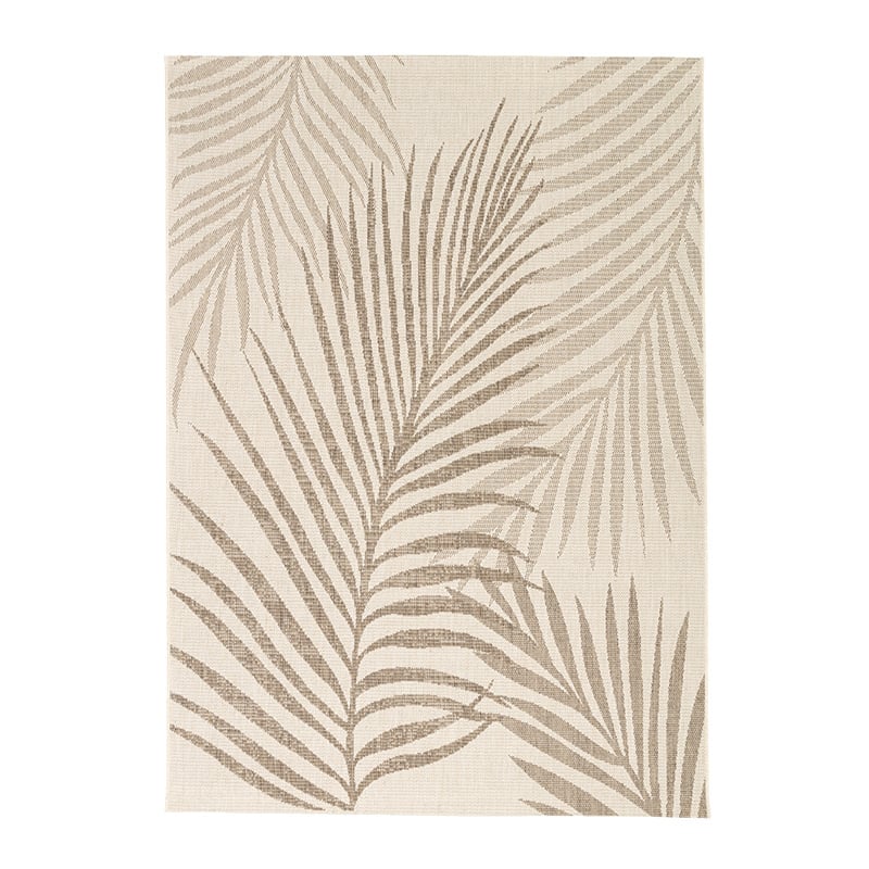 Jute Outdoor Rug - Nomad Leaves Cream