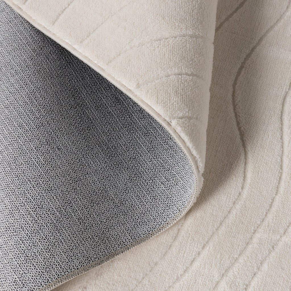 Scandinavian Rug - Charm Waves White