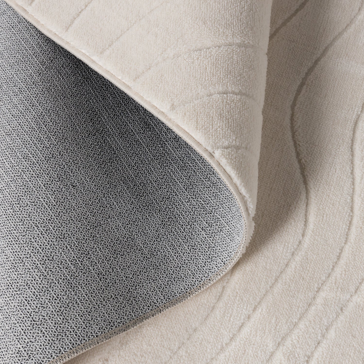 Scandinavian Rug - Charm Waves White