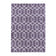 Retro floor rug - Stencil Purple/White
