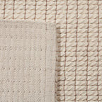 Wool floor rug - Louise White