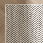 Sustainable floor rug - Lorre Lines Cream/Grey