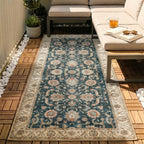 Washable Runner - Domingo Oriental Dark Green