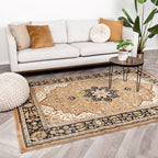 Persian Carpet - Rezah Medallion Brown