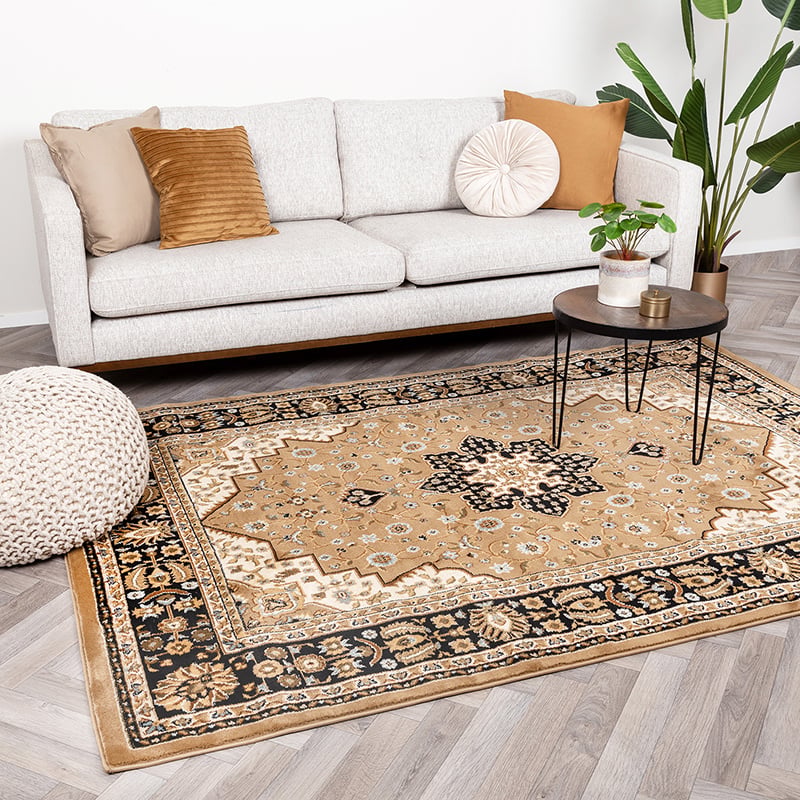 Persian Carpet - Rezah Medallion Brown