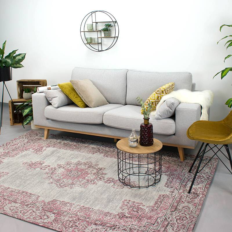 Vintage Rug - Dreams Grey/Pink
