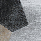 Abstract Floor Rug - Axil Brown/Black 9293