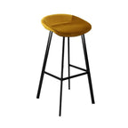Velvet bar stool - Gold