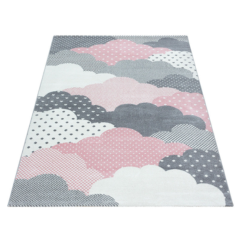 Children's floor rug - Bambi Clouds Pink