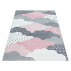 Children's floor rug - Bambi Clouds Pink