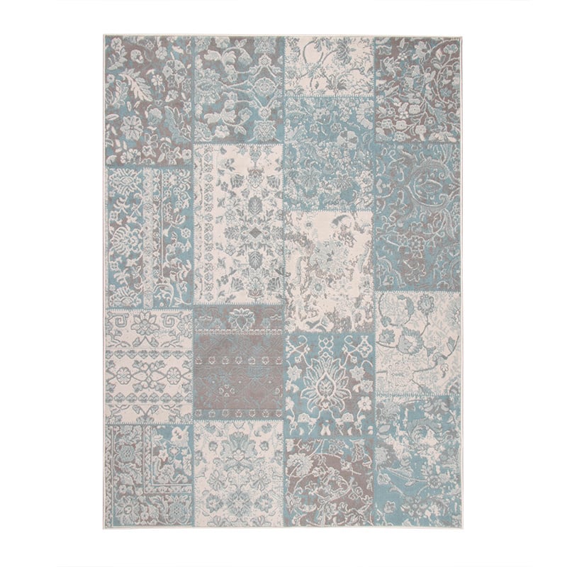 Patchwork Rug - Miracle Gray/Blue