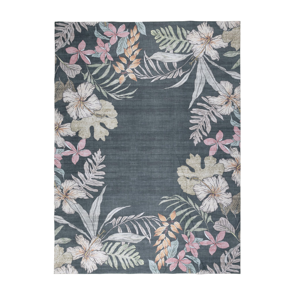 Outdoor rug flowers - Poppy Green