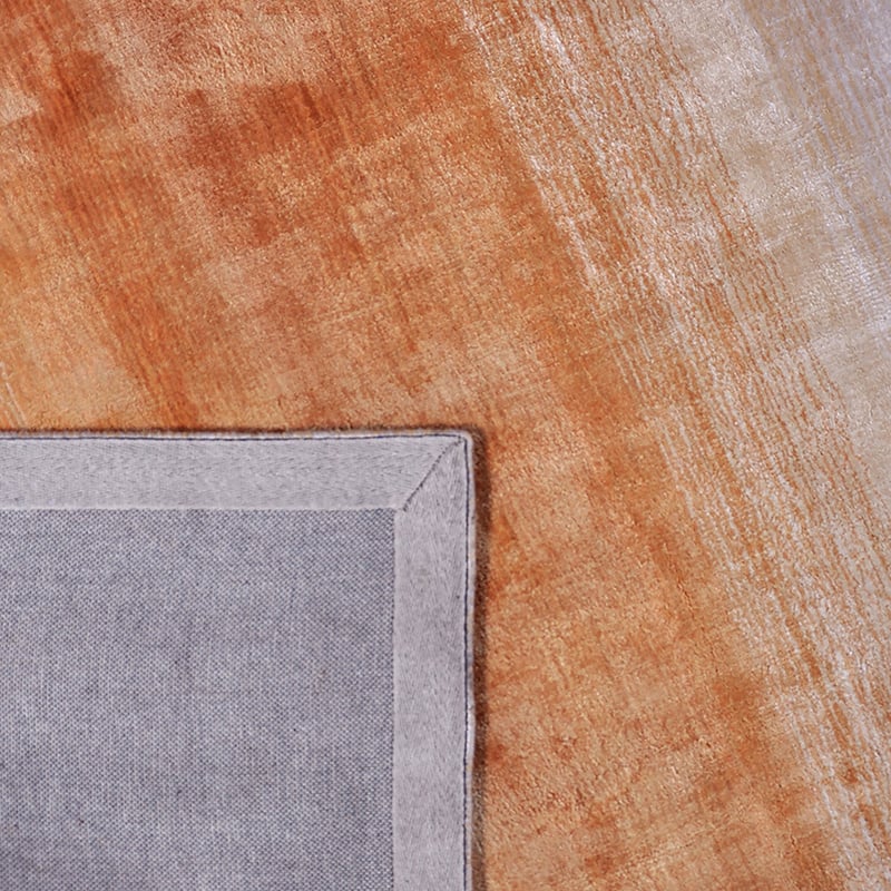 Viscose floor rug - Rachelle Orange