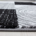 Modern floor rug - Jena Black 9220