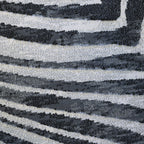 Modern floor rug - Alvie Black 7696