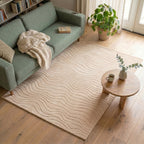 Scandinavian Rug - Charm Waves Beige