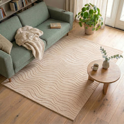 Scandinavian Rug - Charm Waves Beige