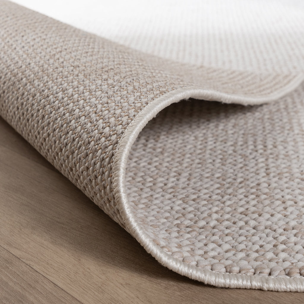Sustainable Low-Pile Rug - Lykke Cream