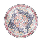 Round Vintage Rug - Azara Blue/Red