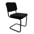 Velvet Chair - Ivy Black