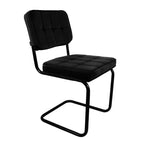 Velvet Chair - Ivy Black