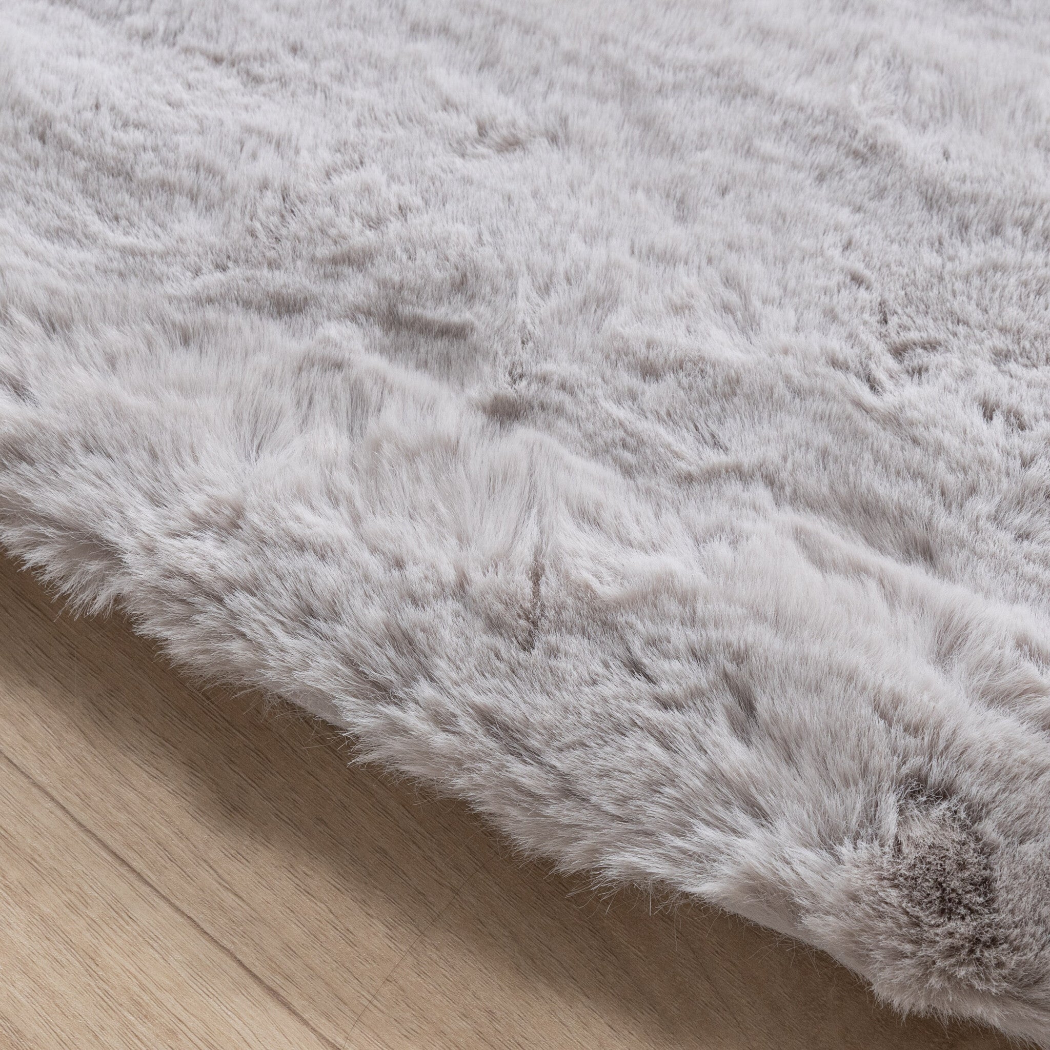 Round High Pile Rug - Comfy Supreme Grey