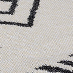 Geometric Floor Rug - Decio Edie Black/White