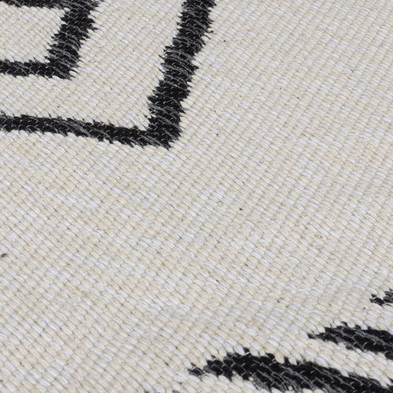 Geometric Floor Rug - Decio Edie Black/White