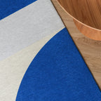 Geometric Rug – Swing Shapes Blue