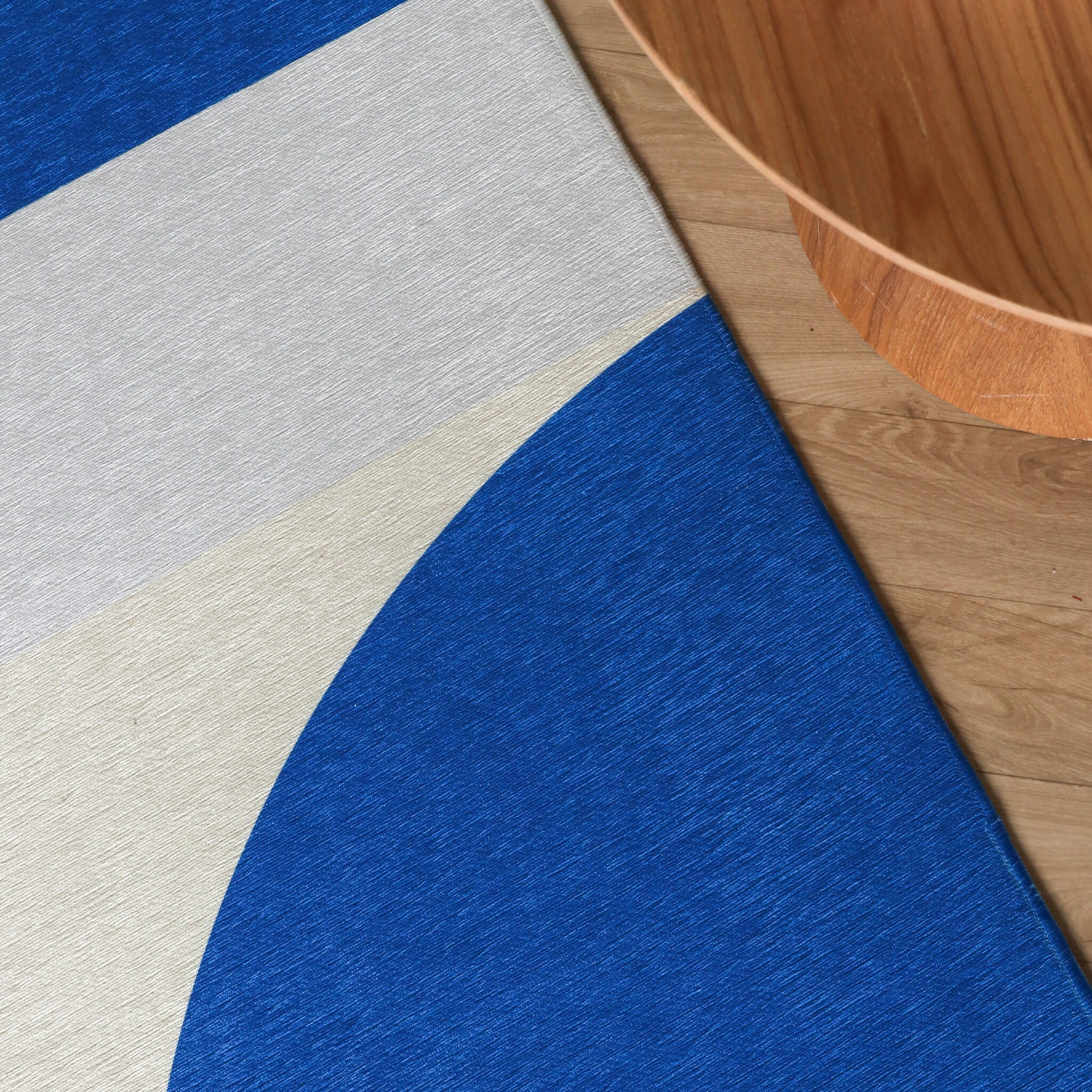 Geometric Rug – Swing Shapes Blue