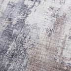 Washable Runner - Domingo Grunge Taupe/Cream