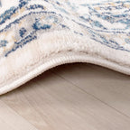 Vintage Rug - Deep Medallion White/Blue