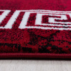 Modern floor rug - Plus Red 8009