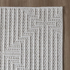 Runner Rug – Hidde 3D Lines White