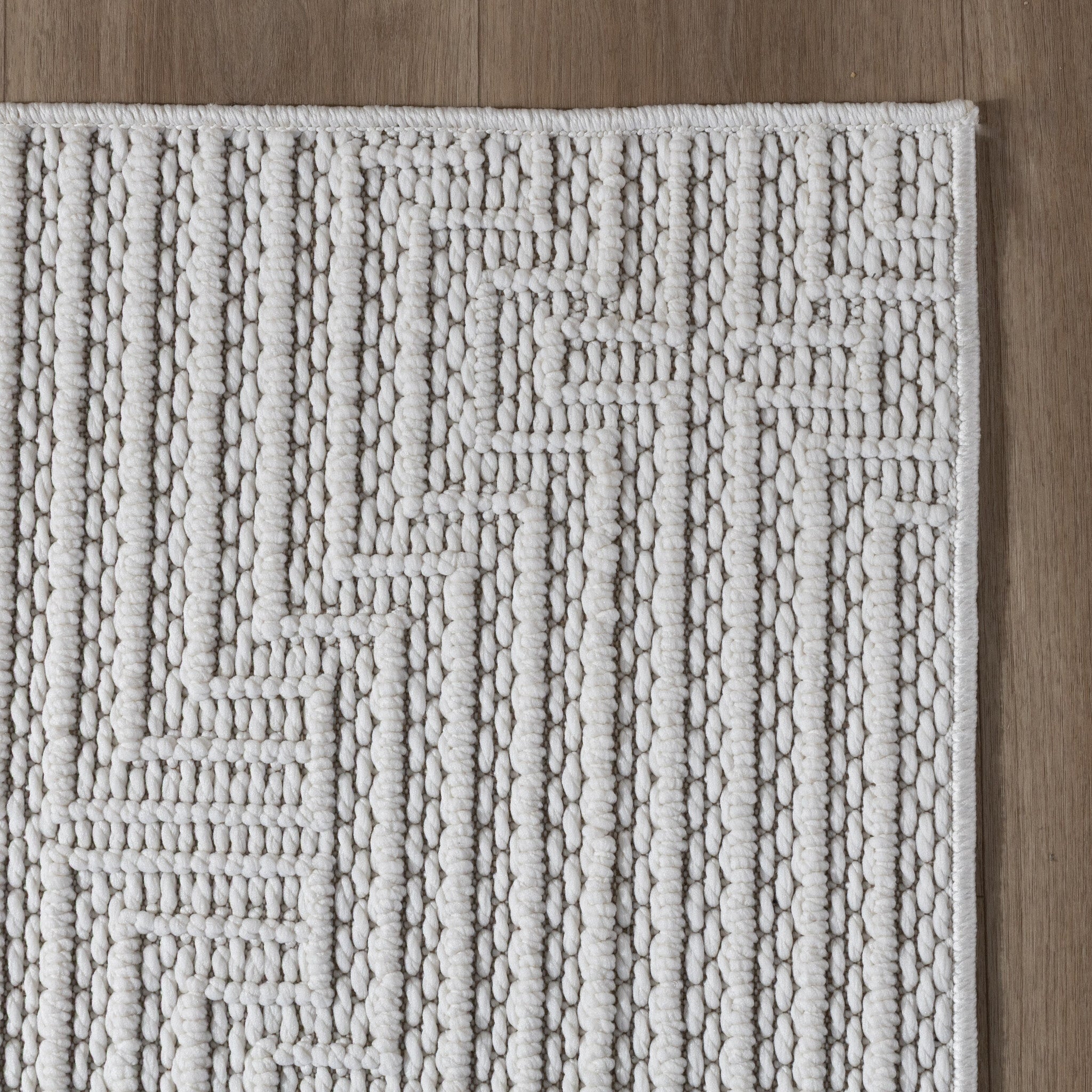 Runner Rug – Hidde 3D Lines White