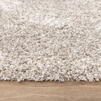 Washable High-Pile Rug - Tidy Light Gray