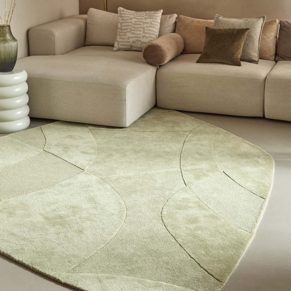 Organic floor rug - Fusion Green 730
