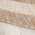 Round Outdoor Rug – Sierra Frame Beige/Cream