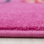 Children's floor rug - Mila Owls Lilac