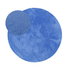 Round Washable Rug - Vivid Blue
