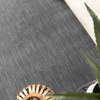 Round Outdoor Rug - Malta Arrow Black