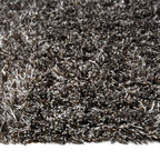 Shaggy floor rug - Paulina Beige/Black