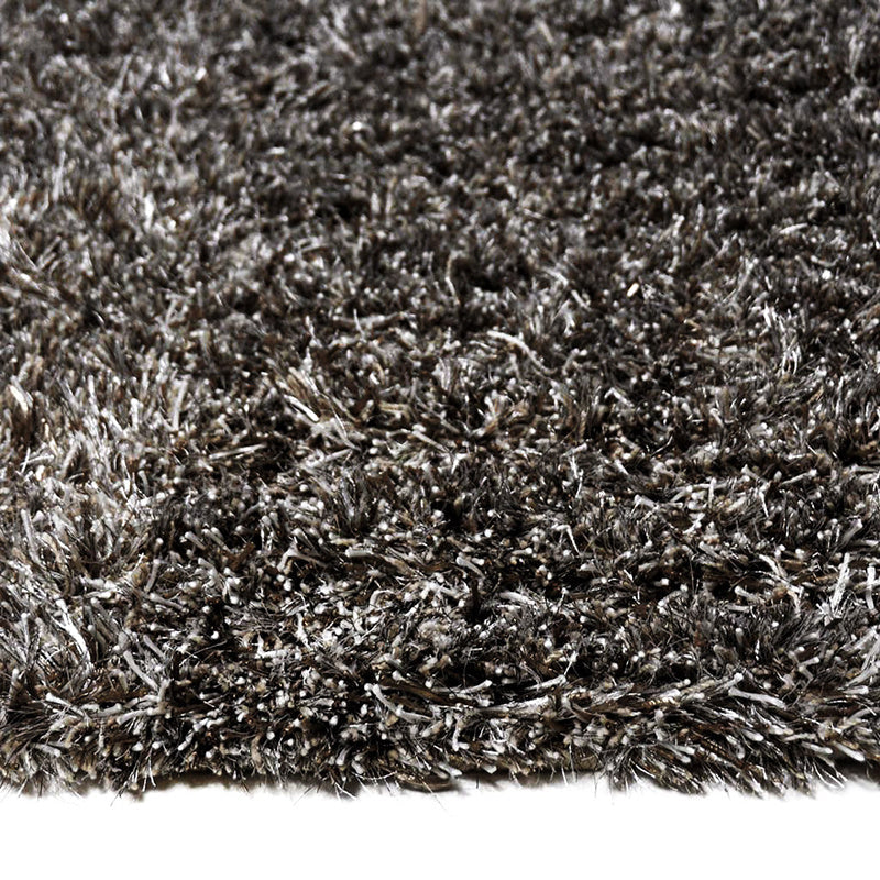Shaggy floor rug - Paulina Beige/Black