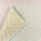 Square Outdoor Rug - Summer Retro Mint