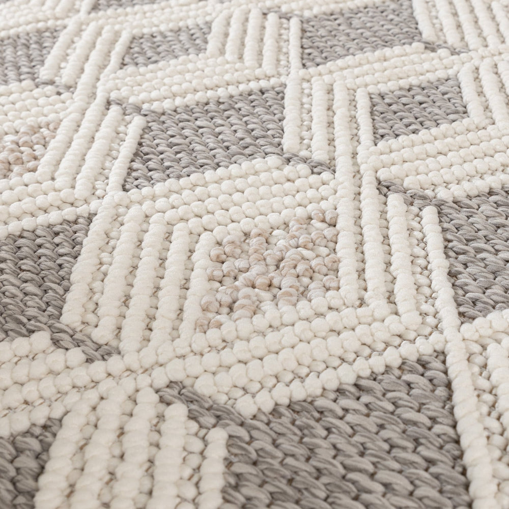 Sustainable Rug - Lorre Blocks Cream/Anthracite