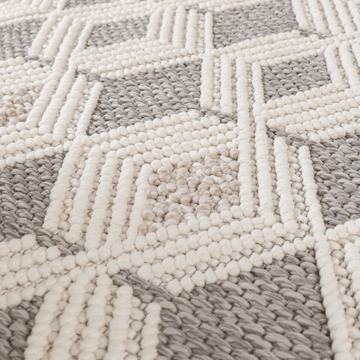 Sustainable Rug - Lorre Blocks Cream/Anthracite