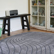 Organic floor rug - Vince 7131 Dark Grey