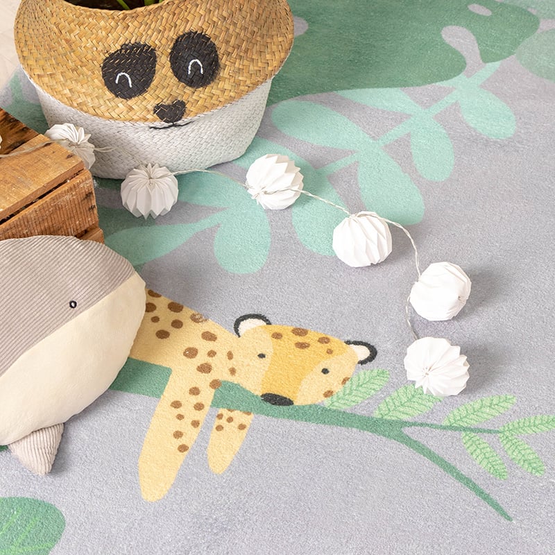 Kids Rug - Jungle Giraffe Multicolour