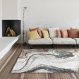 Square modern floor rug - Aspen Green 7270